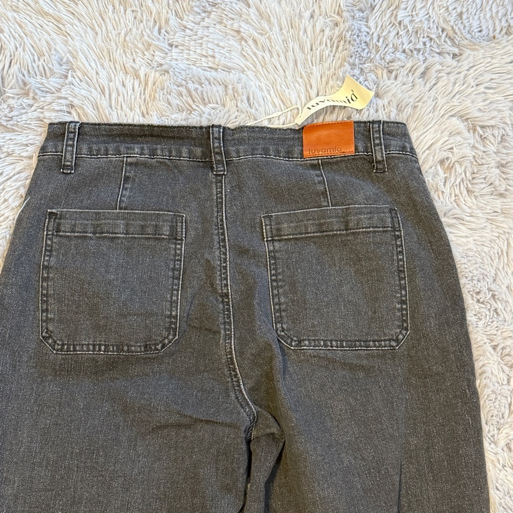 luvamia‎ Wide Leg Jeans High Waist Straight Leg Baggy Trouser Jeans - Picture 5 of 7
